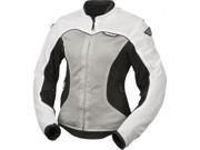 Fly Racing Flux Air Ladies Jacket White silver L 5948 477 8037~4