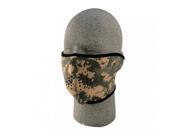 Zan Headgear Neoprene 1 2 Face Mask Digital Acu Camouflage Wnfm015h