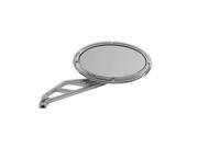 V twin Manufacturing Oval Mirror Chrome With Slotted Stem 34 0384