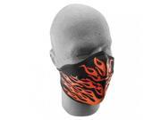 Zan Headgear Neo x Face Mask Removable Filter Red Flames Wnx124