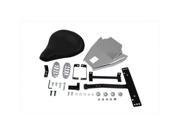 V twin Manufacturing Black Leather Solo With Mount Kit 47 0548