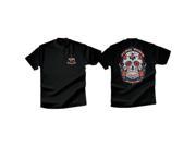 Klock Werks T shirts Tee Kw Sugar Skull Black Sm Kw154927bs