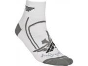 Fly Racing Shorty Sock 2 Cuff Wht gry L x