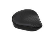 V twin Manufacturing Black Solo Seat With Flame Stitch Large 47 0060