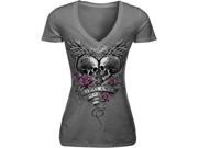 Lethal Threat Women s T shirts Tee Wmn Eternal Lv Gry 2x