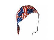 Zan Headgear Welders Cap Cotton Wavy American Flag Size Cpw265s
