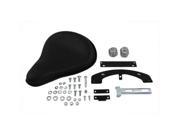 V twin Manufacturing Black Leather Solo Seat Kit 47 0132