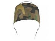 Zan Headgear Headband W Fleece Cotton Woodland Camo Hbf118