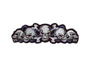 Lethal Threat Embroidered Patches String Of Skulls Lt30018