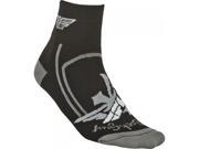 Fly Racing Shorty Sock 2 Cuff Blk gry S m