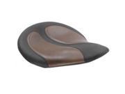 Mustang Cyclone Solo Seat With Brown Distressed Inserts 76618