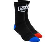 100% Terrain Socks Black Sm md 24003 001 17