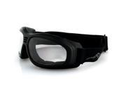 Zan Headgear Touring 2 Goggle Black Frame Anti fog Clear Lenses