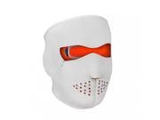 Zan Headgear Full Mask Neoprene White Reversible To High vis Orange