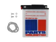 Parts Unlimited Conventional Batteries Battery 12n14 3a R12n143a