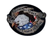 Lethal Threat Embroidered Patches Freedom Eagle Large Lt30094