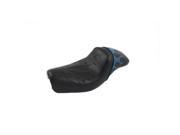 V twin Manufacturing Gunfighter Seat Teal Flame Style 47 0852