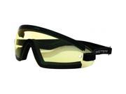 Bobster Eyewear Sunglasses Wrap Around Black W yellow Lens Bw201y