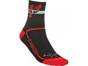 Fly Racing Action Sock 3 Cuff Blk red S m