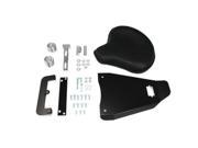 V twin Manufacturing Black Leather Solo Seat With Mount Kit 47 0781