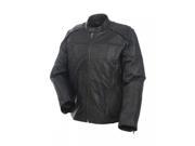 Camoplast Mossi Mens Retro Premium Leather Jacket Size Black