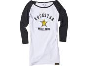 Women s Rockstar All star Baseball T shirts Tee Bb Rs Wmn Wh