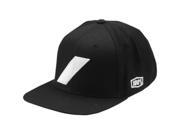 100% Hat Snpbk Slash Black 20049 001 01