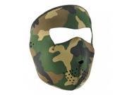 Zan Headgear Full Mask Neoprene Tactical 4.0mm Thick Woodland Camo