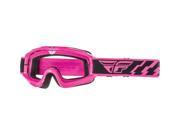 Fly Racing Focus Goggle Pink W clear Lens 37 3007