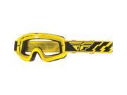 Fly Racing Focus Goggle Yellow W clear Lens 37 3003