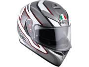 AGV K3 SV Multimizar Full Face Helmet Dark Gray White Red SM