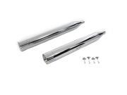 V twin Manufacturing Muffler Set With Chrome Ball Milled End Tips