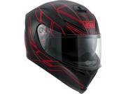 AGV K5 Hero SV Motorcycle Helmet Black Red LG