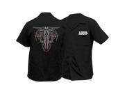 Lethal Threat Embroidered Work Shirts Pnstrpe Bker Black Fe50155xxxl