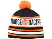 Moose Racing Drift Knit Beanie Beanie S17 Drift Bk wt or 25012606