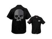 Lethal Threat Shirt Usa Skull Blk Md Fe50169m