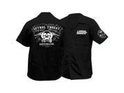 Lethal Threat Shirt Skullhbars Blk 2x Fe50161xxl