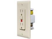 Rv Designer Gfci Outlet dual W cvr Ivory S803