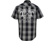 Throttle Threads Shop Shirt Grey Plaid 3x Tt627s93bg3r