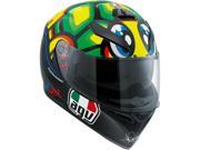 AGV K3 SV Tartaruga Full Face Helmet Black Green Yellow LG