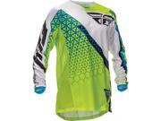 Fly Racing Kinetic Trifecta Jersey Green white Yx 369 425yx