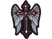 Lethal Threat Patch Winged Cross Lg Lt30201