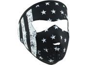 Zan Headgear Half Mask Blk wht Flag Sm Wnfms091