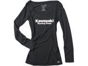 Factory Effex Kawasaki Racing Womens Long Sleeve Shirt Black LG