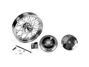 V twin Manufacturing 16 Wheel And Brake Drum Assembly Chrome
