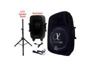 2800 Watt Amplified Speaker with Stand and Mic