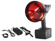 15 Million Candlepower HID Spotlight w Red Lens 1900 Spot Beam 35 Watt HID 120V Wall Charger 5 inch