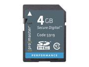 Promaster 4GB SDHC Class 10 Memory Card Performance