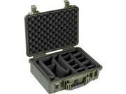 Pelican 1500 Case with Dividers Olive Drab