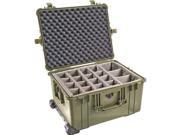 Pelican 1624 Waterproof 1620 Case with Dividers Olive Drab Green